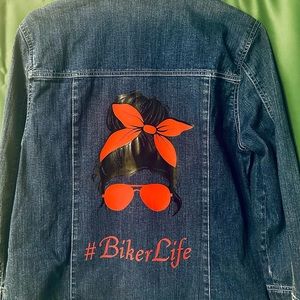 Upcycled ladies denim jacket